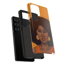 Load image into Gallery viewer, Tangerine Afro Woman Tough Android Phone Case 
