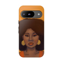 Load image into Gallery viewer, Tangerine Afro Woman Tough Android Phone Case Google Pixel 9 Glossy 
