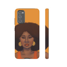 Load image into Gallery viewer, Tangerine Afro Woman Tough Android Phone Case Samsung Galaxy S20 FE Matte 
