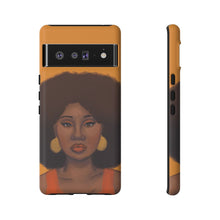 Load image into Gallery viewer, Tangerine Afro Woman Tough Android Phone Case Google Pixel 6 Pro Matte 
