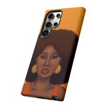 Load image into Gallery viewer, Tangerine Afro Woman Tough Android Phone Case 
