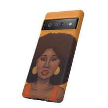 Load image into Gallery viewer, Tangerine Afro Woman Tough Android Phone Case 
