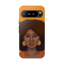 Load image into Gallery viewer, Tangerine Afro Woman Tough Android Phone Case Google Pixel 9 Pro XL Glossy 
