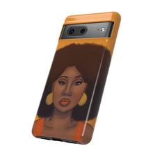 Load image into Gallery viewer, Tangerine Afro Woman Tough Android Phone Case 
