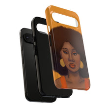 Load image into Gallery viewer, Tangerine Afro Woman Tough Android Phone Case 
