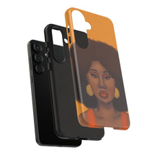 Load image into Gallery viewer, Tangerine Afro Woman Tough Android Phone Case 
