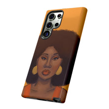 Load image into Gallery viewer, Tangerine Afro Woman Tough Android Phone Case 
