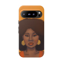 Load image into Gallery viewer, Tangerine Afro Woman Tough Android Phone Case Google Pixel 9 Pro Matte 
