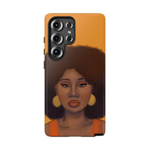 Load image into Gallery viewer, Tangerine Afro Woman Tough Android Phone Case Samsung Galaxy S25 Ultra Glossy 
