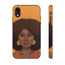 Load image into Gallery viewer, Tangerine Afro Woman Tough iPhone Case iPhone XR Matte 
