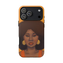 Load image into Gallery viewer, Tangerine Afro Woman Tough iPhone Case iPhone 17 Pro Max Matte 

