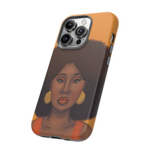 Load image into Gallery viewer, Tangerine Afro Woman Tough iPhone Case 
