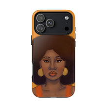 Load image into Gallery viewer, Tangerine Afro Woman Tough iPhone Case iPhone 17 Pro Max Glossy 
