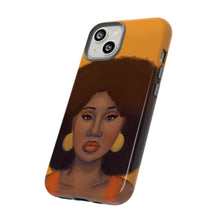 Load image into Gallery viewer, Tangerine Afro Woman Tough iPhone Case 
