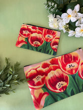 Load image into Gallery viewer, Warm Tulips Accessory Pouch 
