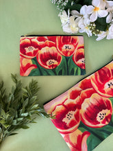 Load image into Gallery viewer, Warm Tulips Accessory Pouch 
