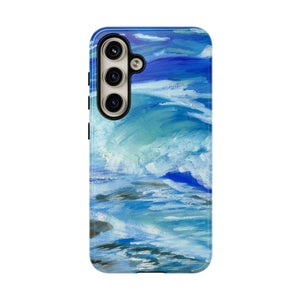 Waves Tough Android Phone Case Samsung Galaxy S24 Glossy 