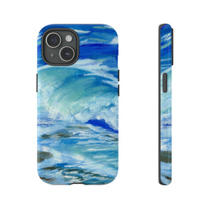 Waves Tough Phone Case iPhone 15 Glossy 