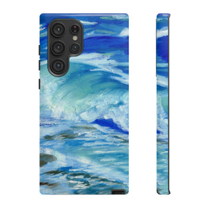 Waves Tough Phone Case Samsung Galaxy S22 Ultra Glossy 