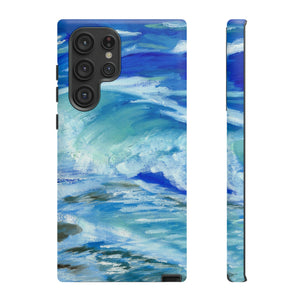 Waves Tough Phone Case Samsung Galaxy S22 Ultra Matte 