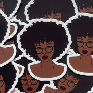 Afro Girl Stickers 