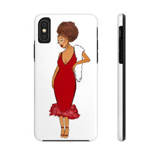 Load image into Gallery viewer, Afro Red Dress Tough Phone Case iPhone X Tough 
