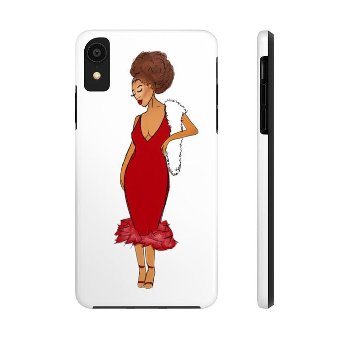 Afro Red Dress Tough Phone Case iPhone XR 