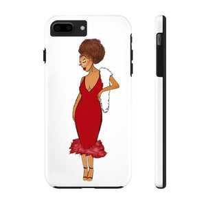 Afro Red Dress Tough Phone Case iPhone 7 Plus, iPhone 8 Plus Tough 