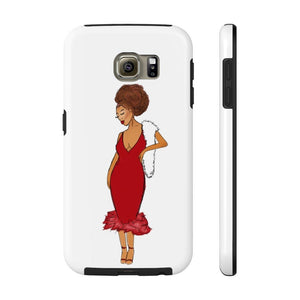 Afro Red Dress Tough Phone Case Samsung Galaxy S6 Tough 