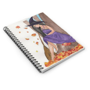 Autumn Witch Spiral Notebook - Ruled Line 
