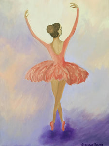 Ballerina Acrylic Painting 