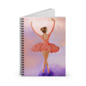 Ballerina Spiral Notebook - Ruled Line 