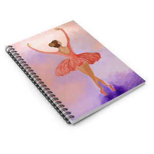 Ballerina Spiral Notebook - Ruled Line 