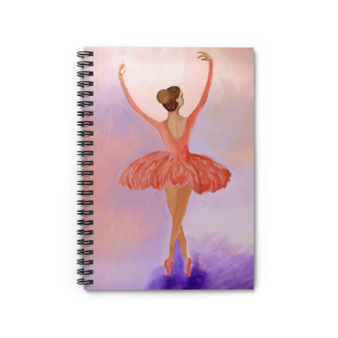 Ballerina Spiral Notebook - Ruled Line One Size 