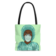 Load image into Gallery viewer, Black Nurse Tote Bag Small 
