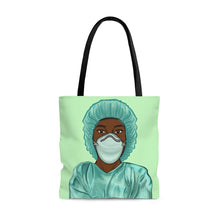Load image into Gallery viewer, Black Nurse Tote Bag Large 
