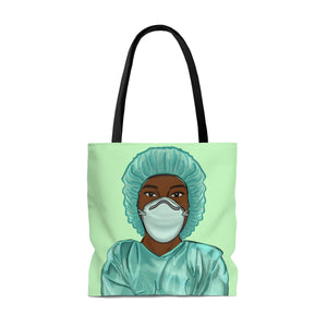 Black Nurse Tote Bag 
