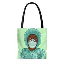 Load image into Gallery viewer, Black Nurse Tote Bag 
