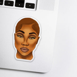 Caramel Afro Stickers 