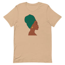 Load image into Gallery viewer, Headwrap Short-Sleeve Unisex T-Shirt Tan XS 

