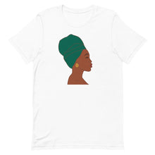 Load image into Gallery viewer, Headwrap Short-Sleeve Unisex T-Shirt White S 
