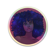 Load image into Gallery viewer, Holographic Afro Galaxy Sticker 
