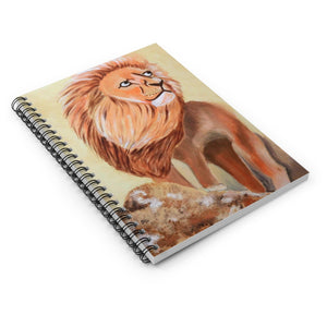 Lion Spiral Notebook - Ruled Line 