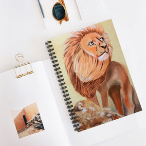 Lion Spiral Notebook - Ruled Line 