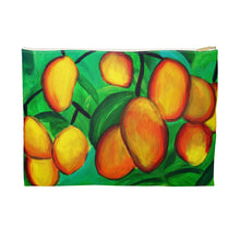 Load image into Gallery viewer, Mango Accessory Pouch Large White zipper 
