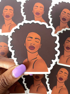 Maya Afro Sticker 