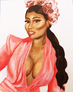 Nicki Minaj Acrylic Painting 