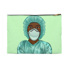 Load image into Gallery viewer, Nurse Accessory Pouch Small Black zipper 
