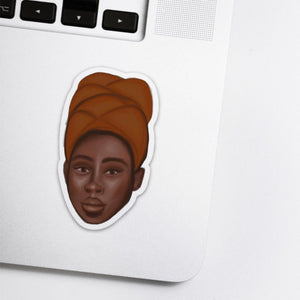 Orange Headwrap Stickers 