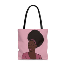Load image into Gallery viewer, Pink Afro Tote Bag Large 
